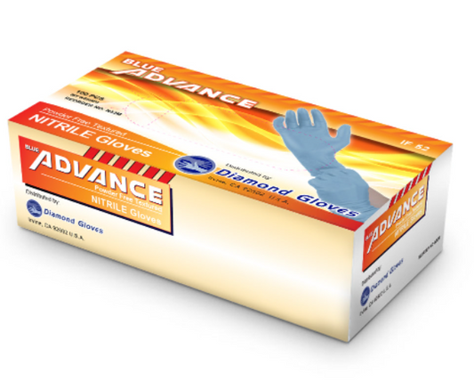 5mil Blue Nitrile Gloves (Exam Grade)(1000 ct)