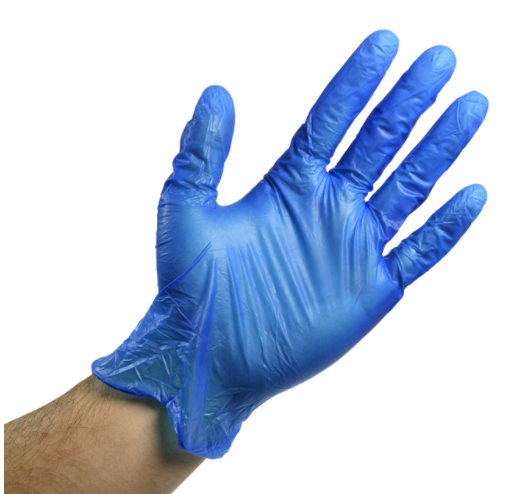 4.5–5 Mil Blue Vinyl Gloves – Industrial Grade, 1,000/Case