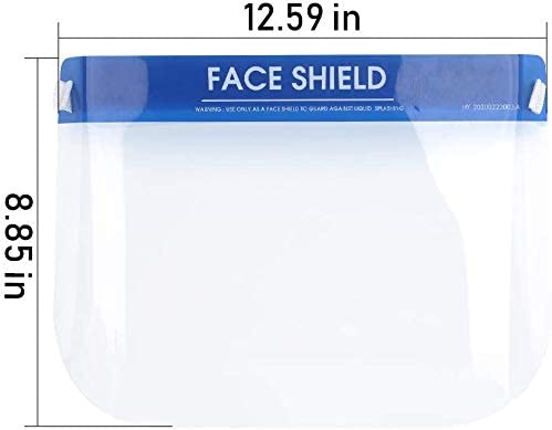 Clear Face Shield with Foam Pad - 280 ct/case