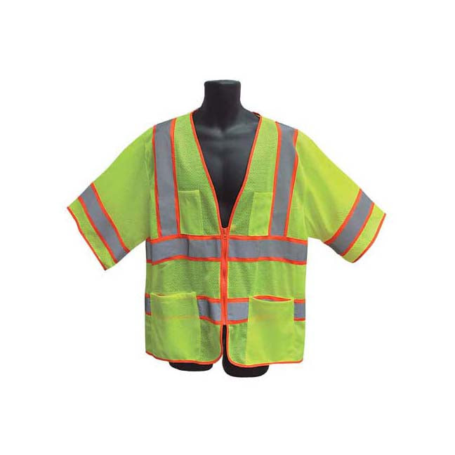 Load image into Gallery viewer, MG 98-3601-G ANSI Class 3 Mesh Safety Vest - Lime Green
