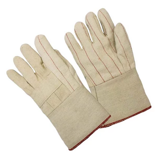 2801 Burlap-Lined Hot Mill Work Gloves – Gauntlet Cuff, 12, 24 or 72 Pairs