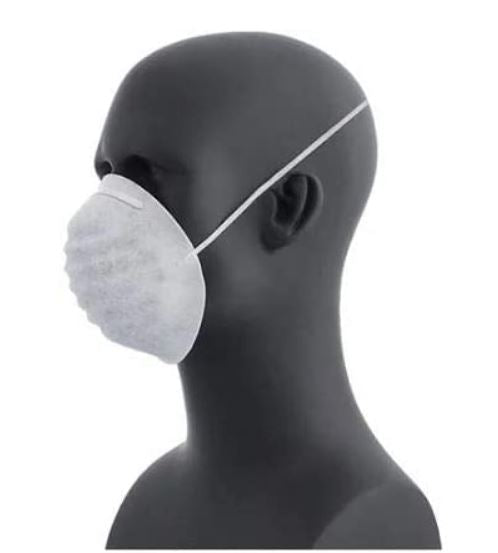 (5020) DM-1 White Cone Non-Rated Nuisance Level Dust Masks