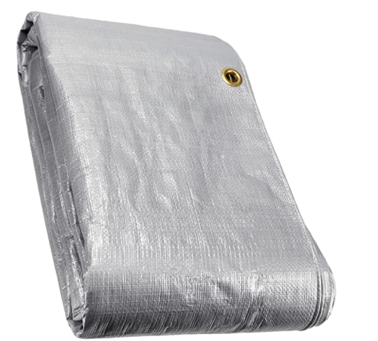 Load image into Gallery viewer, Silver 16 Mil Heavy-Duty Poly Tarp – Multiple Sizes
