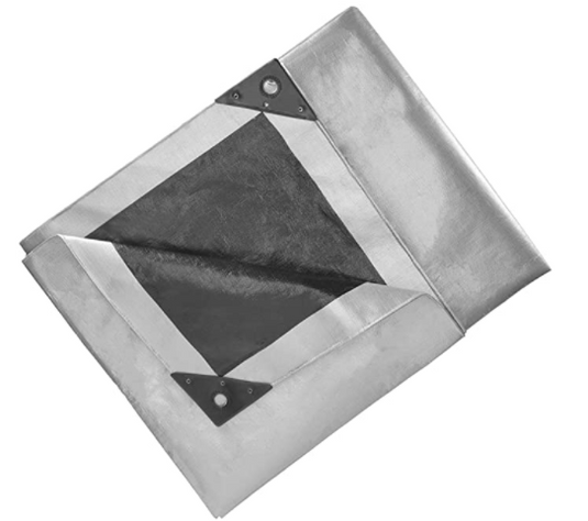 Silver 16 Mil Heavy-Duty Poly Tarp – Multiple Sizes