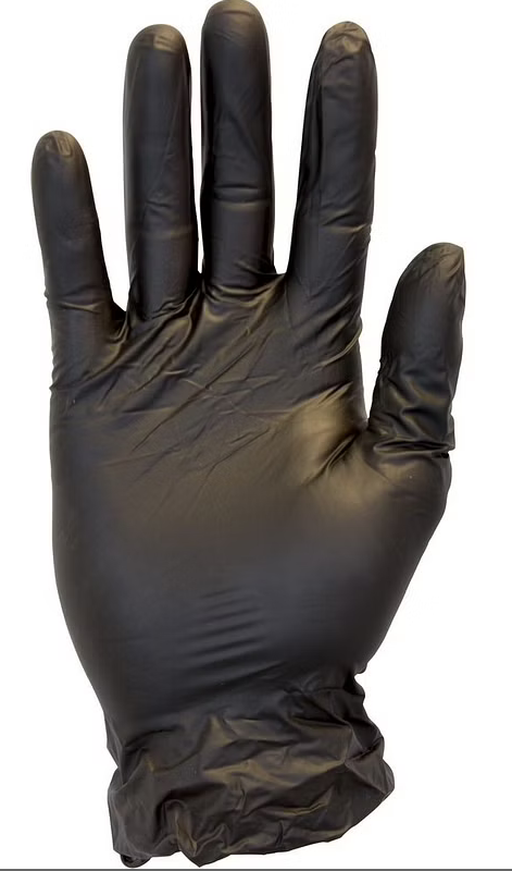 5–6 Mil Black Vinyl Gloves – Industrial Grade, 1,000/Case
