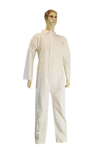 No Hood, No Boots - Microporous Film over PP Coverall 25 count/case