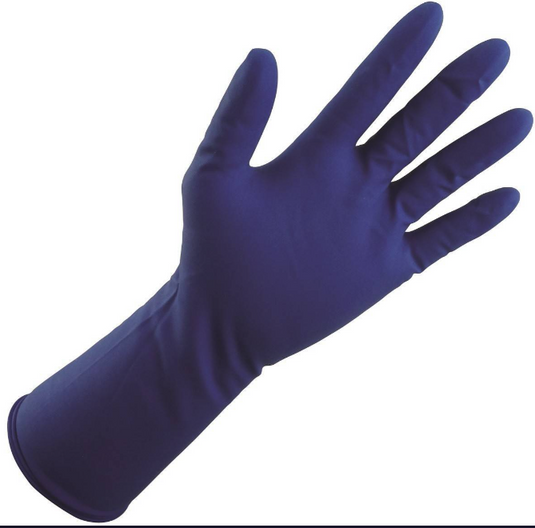 13 Mil Blue Latex Exam Gloves – Heavy Duty, Powder-Free, 500/Case