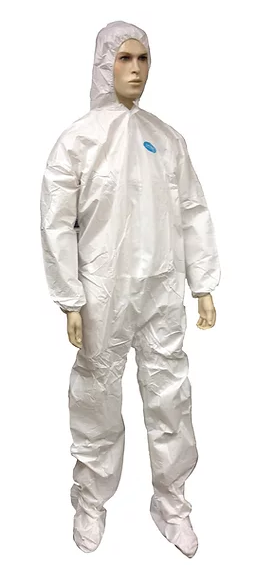 With Hood and Boots - Microporous Film over PP Coverall 25 count/case